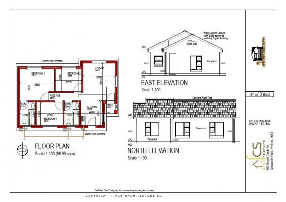 67 m² 3 bed 2 bath